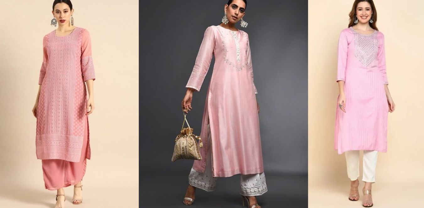 Gorgeous Light Pink Kurti Designs to Try Out
